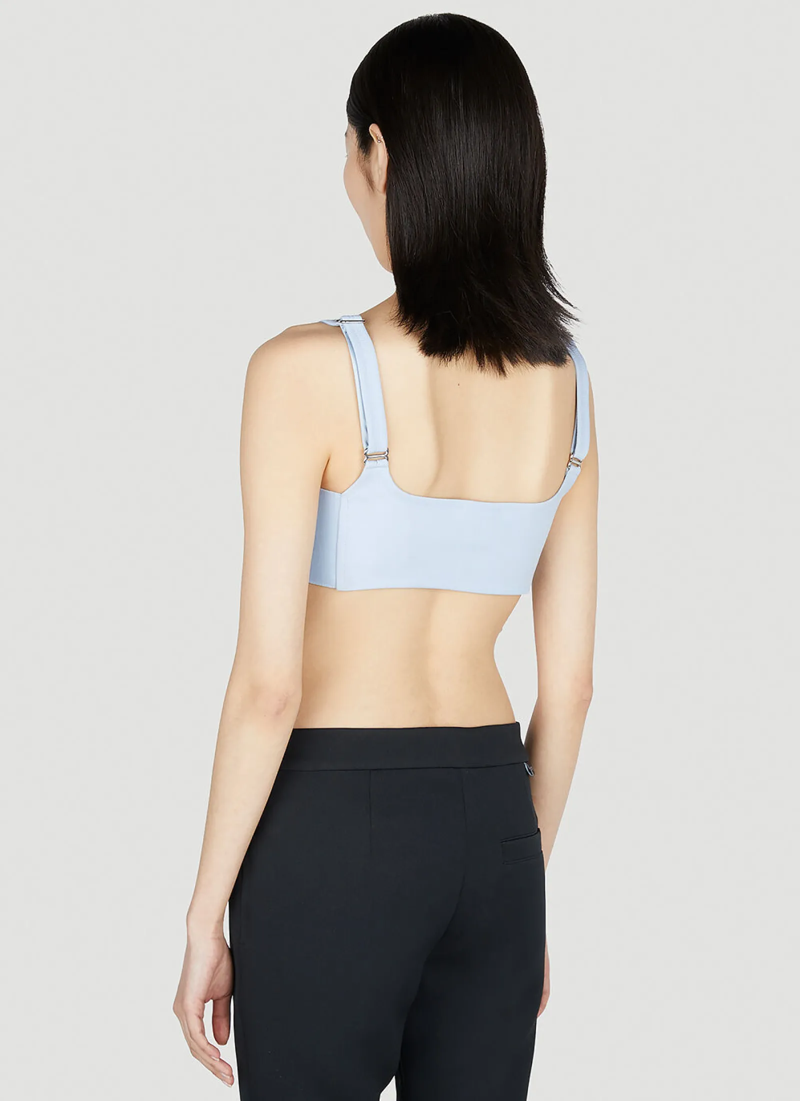 Twill Suspenders Bra Top>Courrèges Outlet