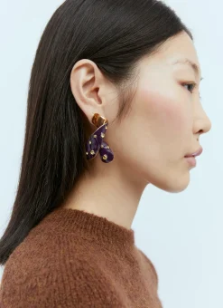 Men Dries Van Noten Jewellery^Twisted Embellished Drop Earrings