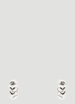 Men Bottega Veneta Jewellery^Twisted Hoop Earrings