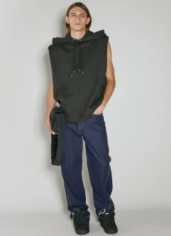 Men Lanvin Jeans^Twisted Raw Denim Baggy Jeans