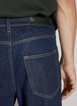 Men Lanvin Jeans^Twisted Raw Denim Baggy Jeans