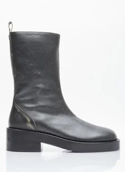 Used Leather Zip Ankle Boots>Courrèges Hot