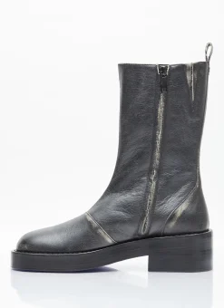 Used Leather Zip Ankle Boots></noscript>Courrèges Hot