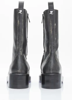 Used Leather Zip Ankle Boots></noscript>Courrèges Hot