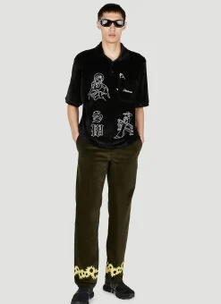 Men Saintwoods Polo Shirts^Velour Polo Top