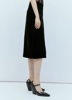 Velvet A-Line Skirt></noscript>Gucci Clearance