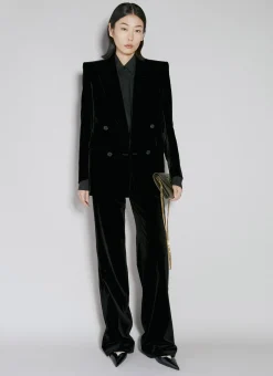 Velvet Double-Breasted Blazer>Saint Laurent New