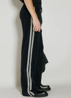 Men Balmain Track Pants^Velvet Monogram Pyjama Pants