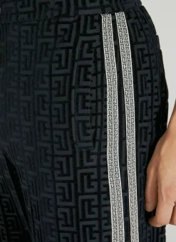 Men Balmain Track Pants^Velvet Monogram Pyjama Pants