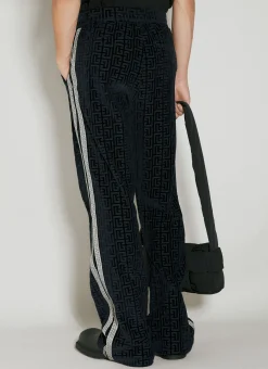 Men Balmain Track Pants^Velvet Monogram Pyjama Pants
