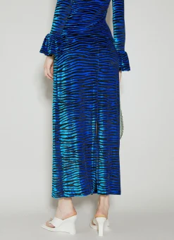 Velvet Zebra Print Skirt></noscript>Paco Rabanne New