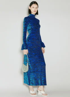 Velvet Zebra Print Top>Paco Rabanne Clearance