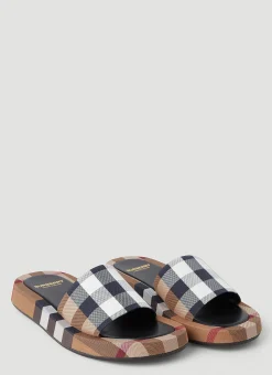 Vintage Check Buckingham Slides>Burberry