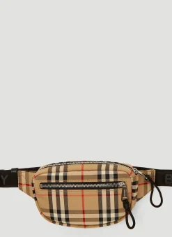 Men Burberry Belt Bags^Vintage Check Small Belt Bag
