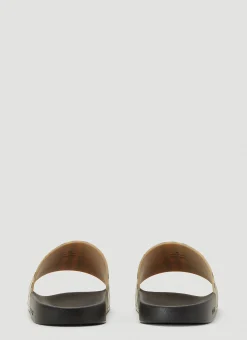 Men Burberry Slides^Vintage-Check Print Slides