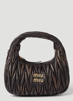 Wander Matelasse Mini Handbag>Miu Miu