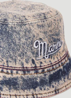 Men Marni Hats^Washed Denim Bucket Hat
