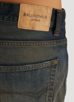 Men Balenciaga Jeans^Washed Jeans