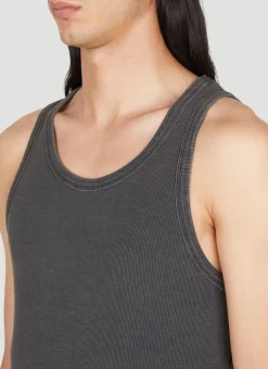Men Entire Studios Tops^Washed Rib Tank Top
