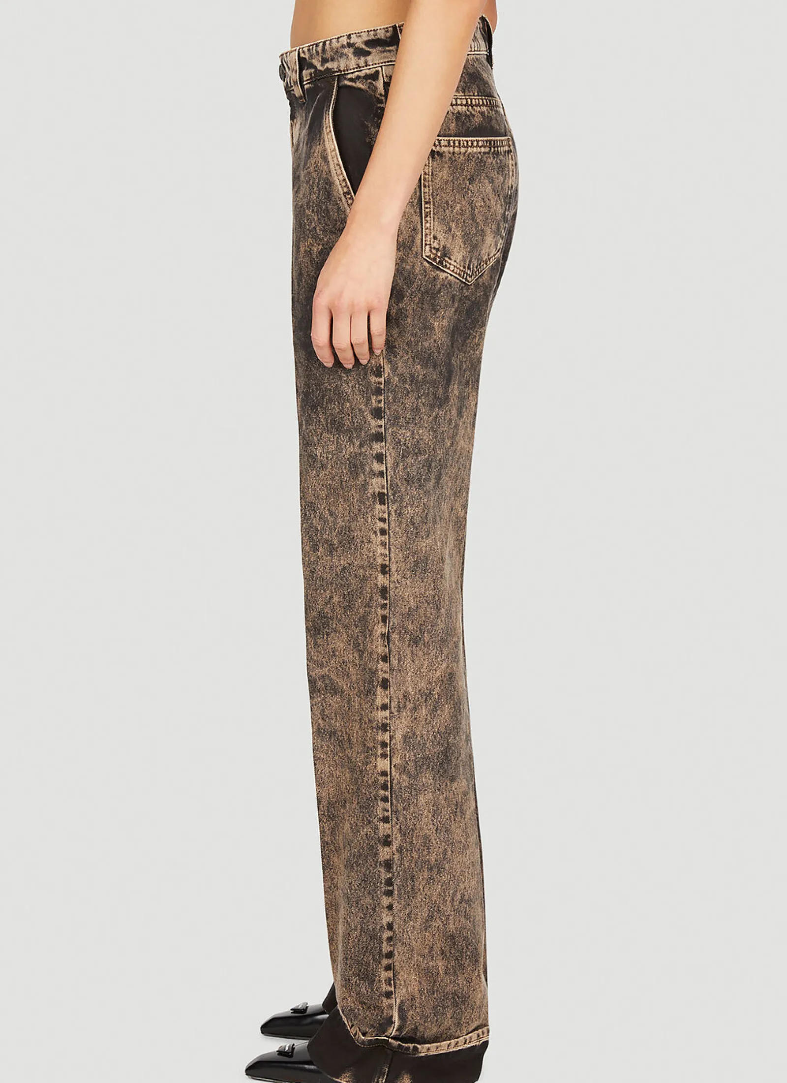 Washed Straight Leg Jeans>Miu Miu New