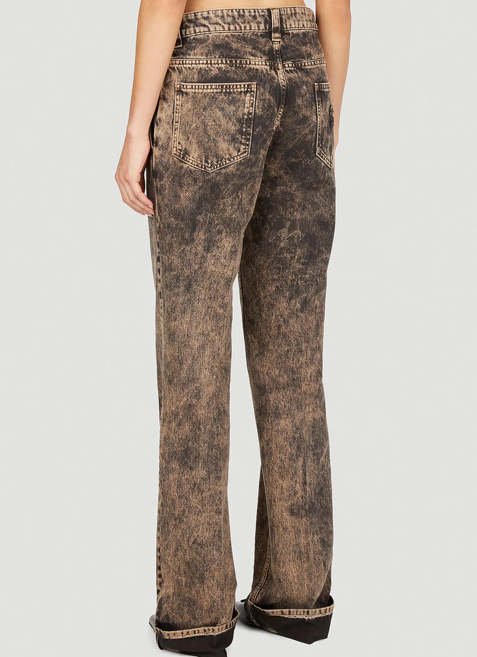 Washed Straight Leg Jeans>Miu Miu New