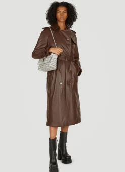 Waterloo Padded Leather Trench Coat>Burberry Sale