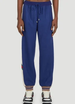 Men Gucci Track Pants^Web Stripe Colour Block Track Pants
