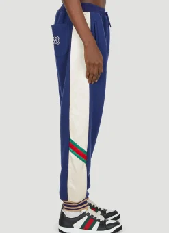Men Gucci Track Pants^Web Stripe Colour Block Track Pants