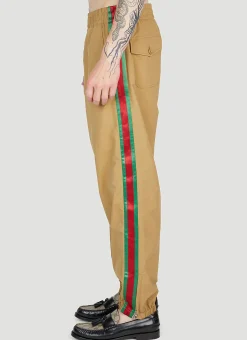 Men Gucci Track Pants^Web Stripe Track Pants