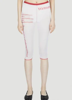 Wet Script Biker Shorts>DI PETSA Sale