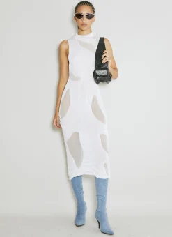 Wetlook Knit Midi Dress>DI PETSA Clearance