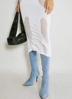 Wetlook Knit Midi Dress>DI PETSA Clearance