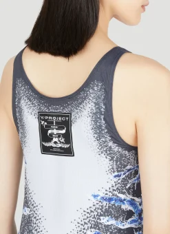 Whisker Print Tank Top></noscript>Y/Project Outlet