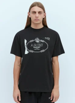 Men Aries T-Shirts^Wiccan Ring T-Shirt