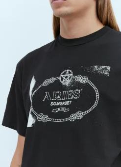 Men Aries T-Shirts^Wiccan Ring T-Shirt
