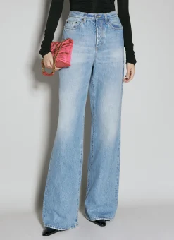 Wide Leg Jeans>Saint Laurent Discount