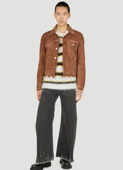 Men Marni Jeans^Wide Leg Raw Hem Jeans