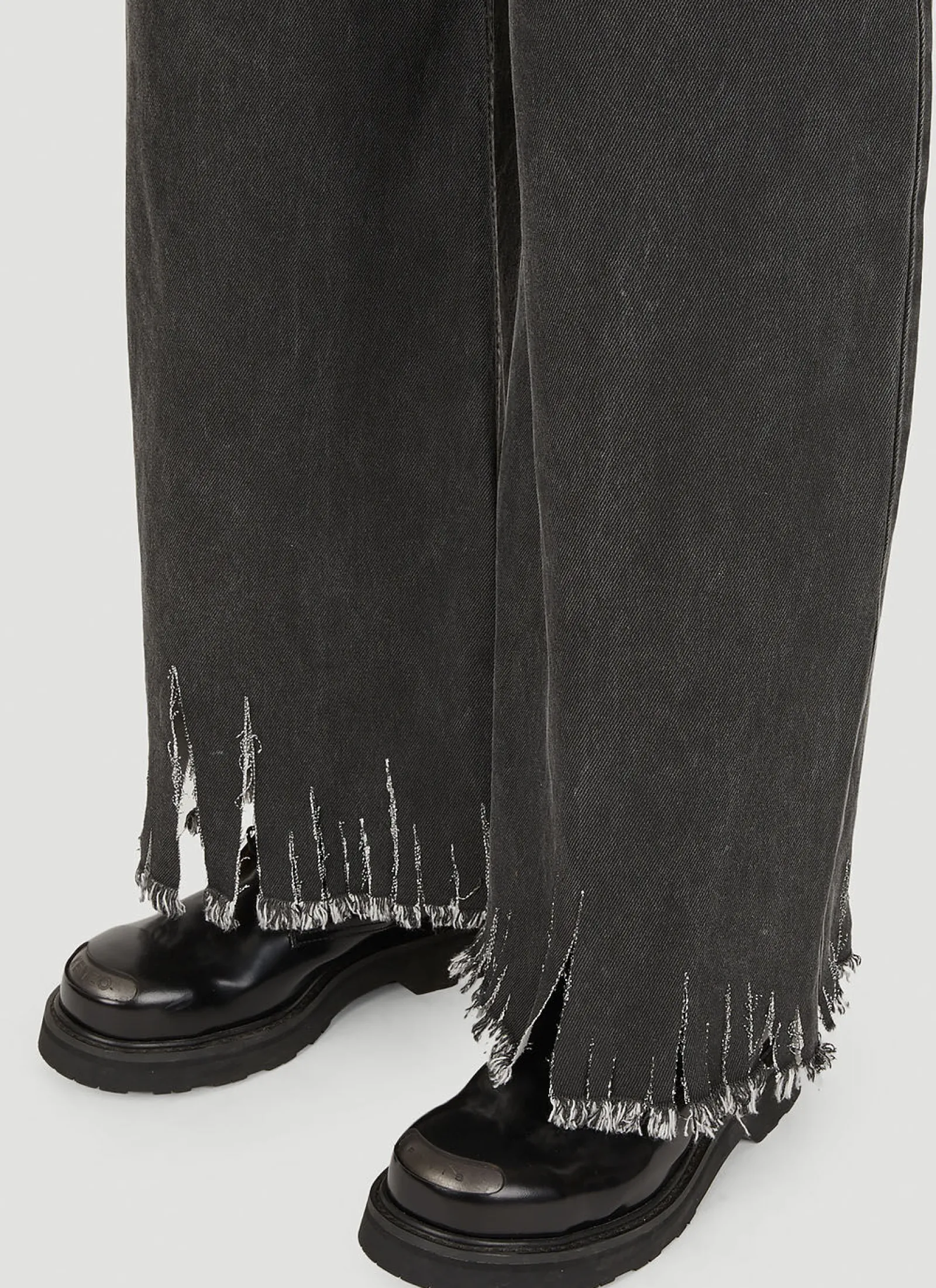 Men Marni Jeans^Wide Leg Raw Hem Jeans