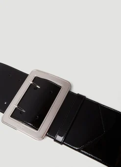 Men Gucci Belts^Wide Patent Belt