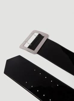 Men Gucci Belts^Wide Patent Belt