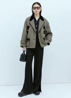 Wool Boucle Herringbone Jacket>Gucci Hot
