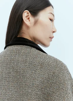 Wool Boucle Herringbone Jacket></noscript>Gucci Hot