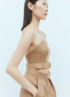 Wool Bustier Top>Max Mara