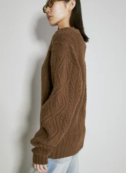 Wool Cabel Knit Sweater></noscript>Martine Rose New