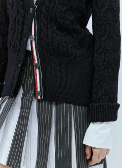 Wool Cable Knit Cardigan></noscript>Thom Browne Clearance