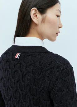 Wool Cable Knit Cardigan></noscript>Thom Browne Clearance