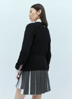 Wool Cable Knit Cardigan></noscript>Thom Browne Clearance