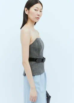 Wool Flannel Bustier Top></noscript>Max Mara Hot