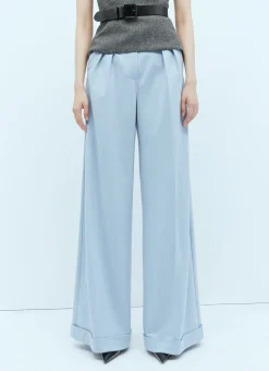 Wool Jersey Wide Leg Pants>Max Mara Clearance