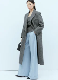 Wool Jersey Wide Leg Pants>Max Mara Clearance
